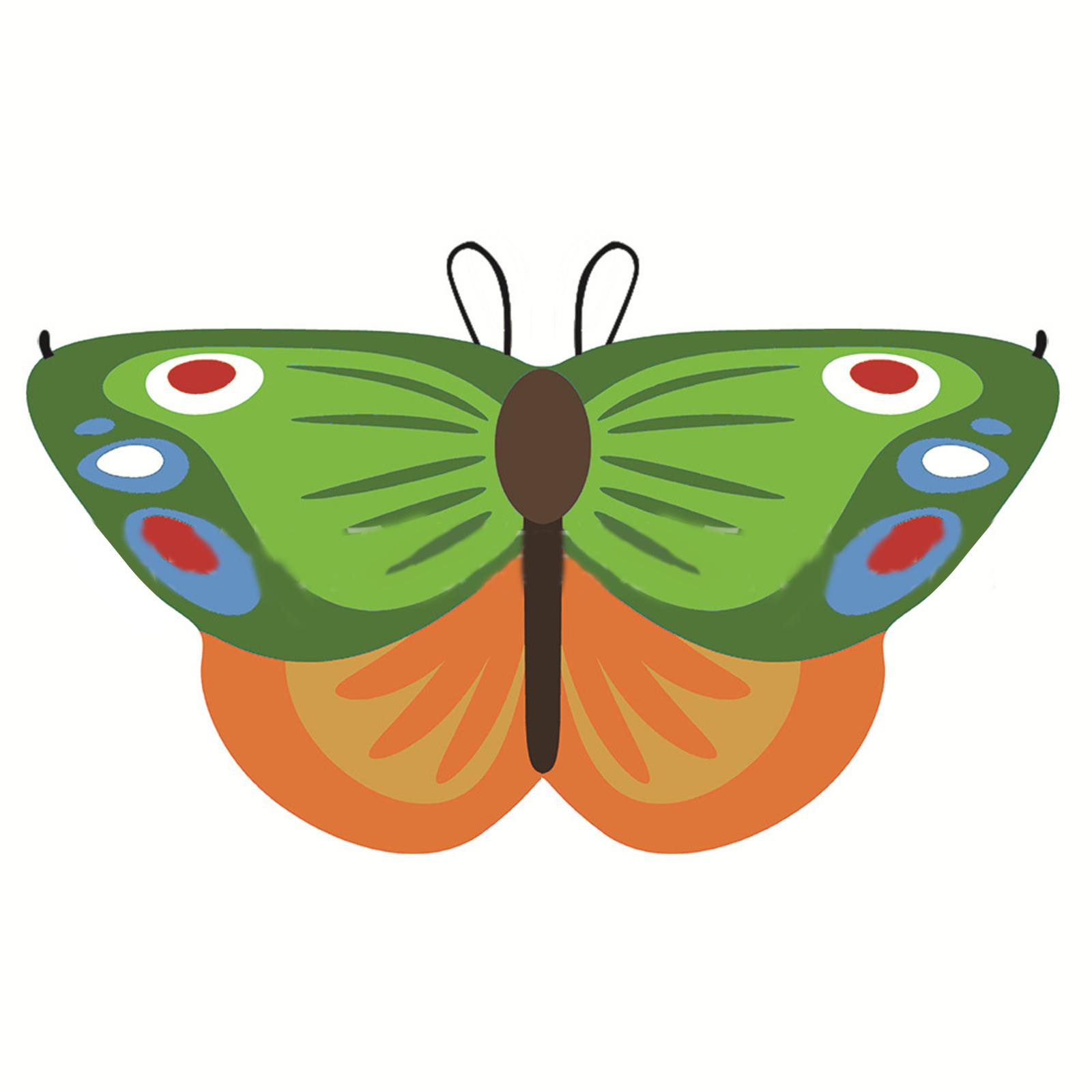 Child Butterfly Wing Costumes Rainbow Butterfly Shawl Wing Cloak Butterfly Cape