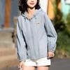 Women's Casual Lightweight Sunscreen Jacket - 2025 Summer Korean Style, Plus Size, Loose Fit Sun Protection.