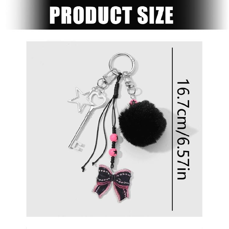 Braided Rope Keychain Bag Charms Handbag Hanging Ornament Bag Accessories Backpack Pendant Charm for Women Girls Gifts