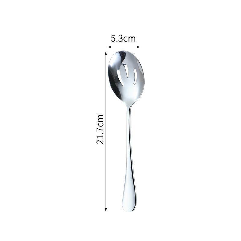 Lingură de servire și furculiță din oțel inoxidabil, seturi de tacâmuri cu bețișoare pentru bufet, mâner lung, veselă de casă, veselă, ustensile de bucătărie