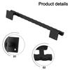12 Inch Heavy Duty Barn Door Handle Unique Matte Black Rustic Design for Indoor and Outdoor Use Includes Installation Screws