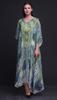 Phagun Butterflies & Leopard Animal Skin Beach Kaftan Bikini Cover Up Womena    S Maxi Dress Long