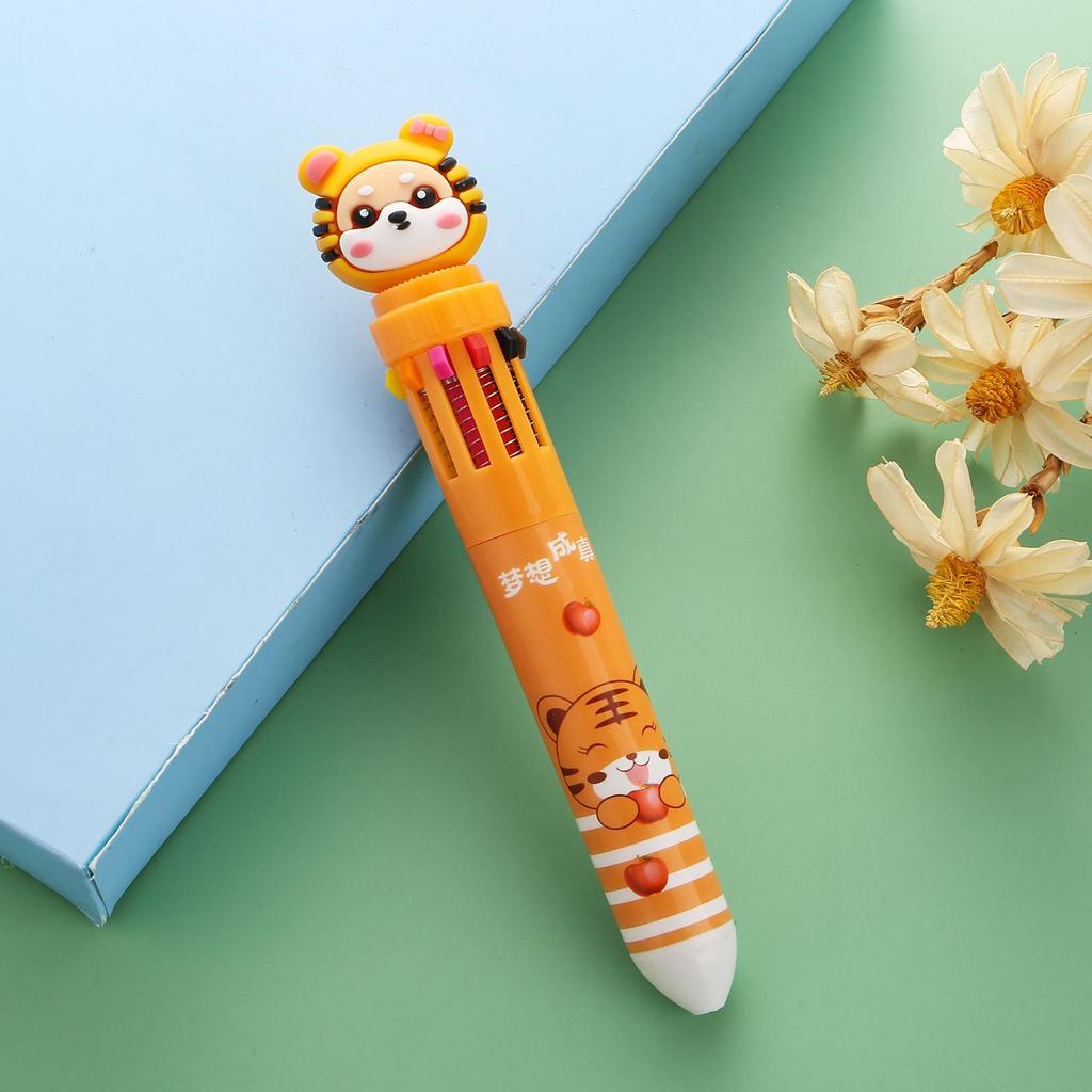 Creative Cartoon Multi-Color Ballpoint Pen for Students and Journals