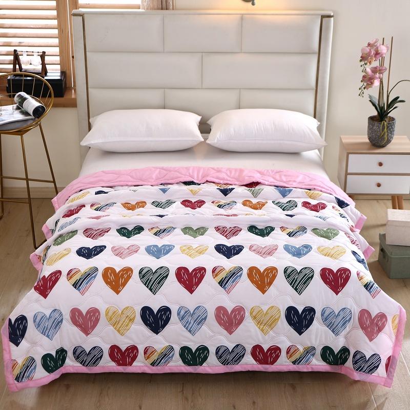 Summer thin blanket, new air conditioning quilt, gift, skin friendly washed cotton, summer cool quilt