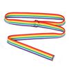 Rainbow Waist Belt for Banquet Idol Costume Jewelry Waist Chain Body Jewelry Braided Waist Belts for Jeans Pants