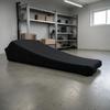 Stretch Rowing Machine Cover Elastic Slip-On Rowing Machine Cover Fitness Gear Drawstring Hem Stitched Seams For Storage