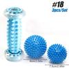 Massage Ball & Foot Roller, Spiky Ball, Lacrosse Ball Massage Roller, Relieve Plantar Fasciitis, Deep & Superficial Muscle Pain