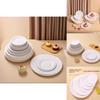 Disposable Paper Plate Set For Kid Diy Craft Art Activities With Round Shape For Classroom Use