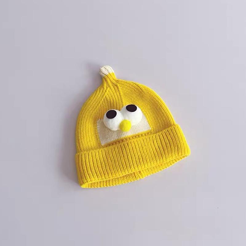 Autumn And Winter Baby Hat Cute Baby Hat Korean Style Pullover Wool Hat Ear Protection Children's Knitted Hat