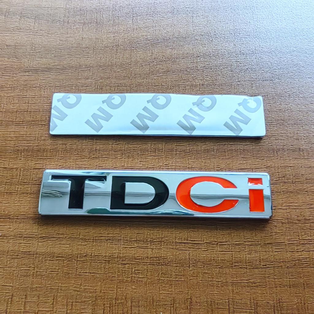 3D Металлическая Хромированная Черная Логотип TDCI Шильдик на Крыло Багажник Автомобиля Для Fiesta Kuga Mondeo MK3 Focus MK2 TDCI Наклейка Аксессуары