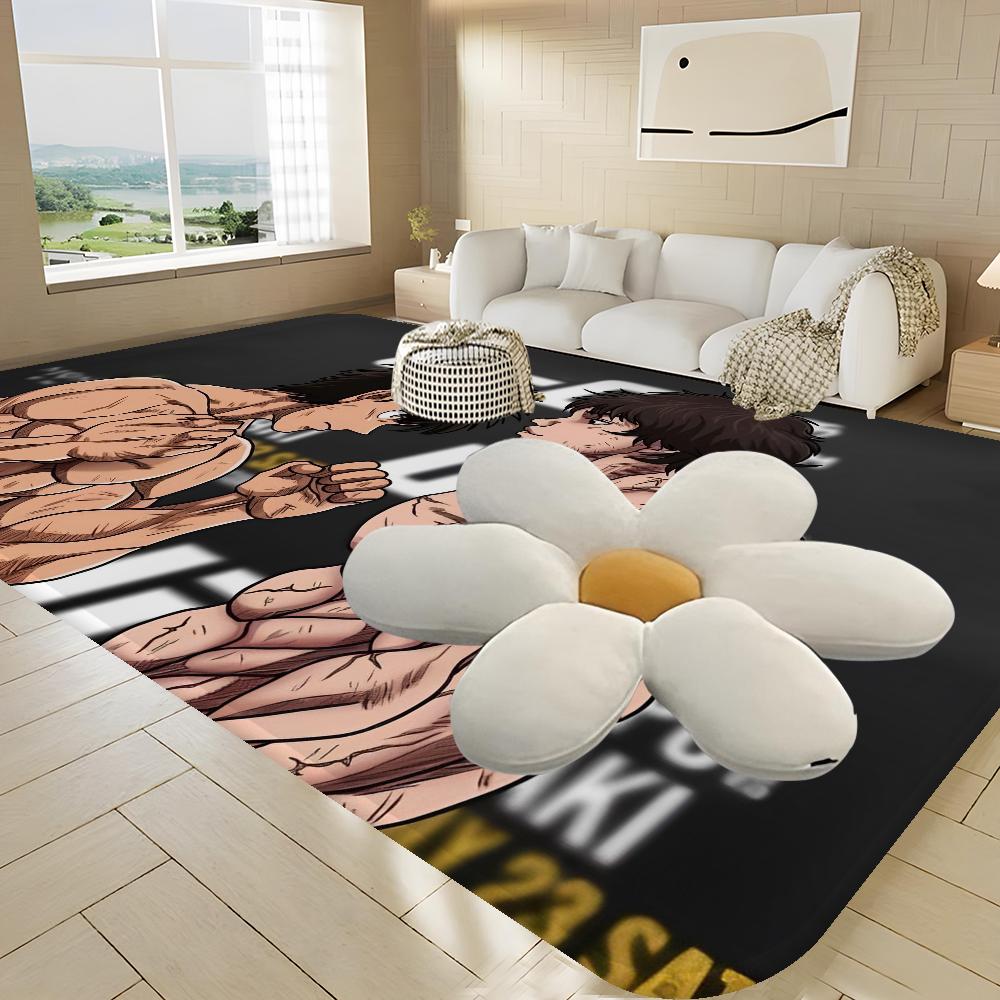 Baki Hanma Yujiro Manga Floor Carpet Nordic Style Home Doormat Bathroom-Toilet Mats Bedroom Hotel Decor Mat