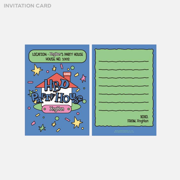 Pre-order XngHan Artist Birthday Party Card