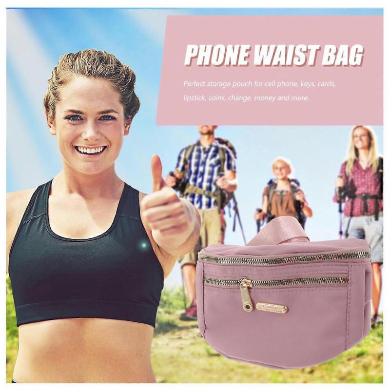 Multifunctional Crossbody Bag for Women, Lightweight Waterproof Nylon Chest Pack with Adjustable Straps, 3 Zipper Pockets for Cycling Running Hiking