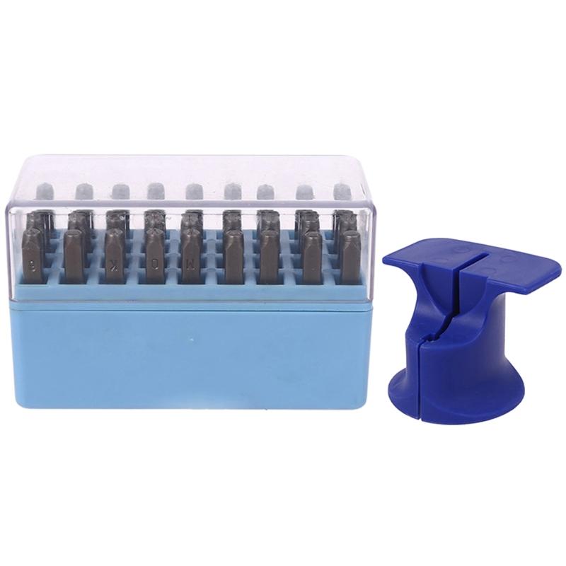 

Надежный держатель штампов Набор пуансонов с цифрами и буквами Удобный аксессуар для инструментов для печати для изготовления ювелирных изделий и поделок 1