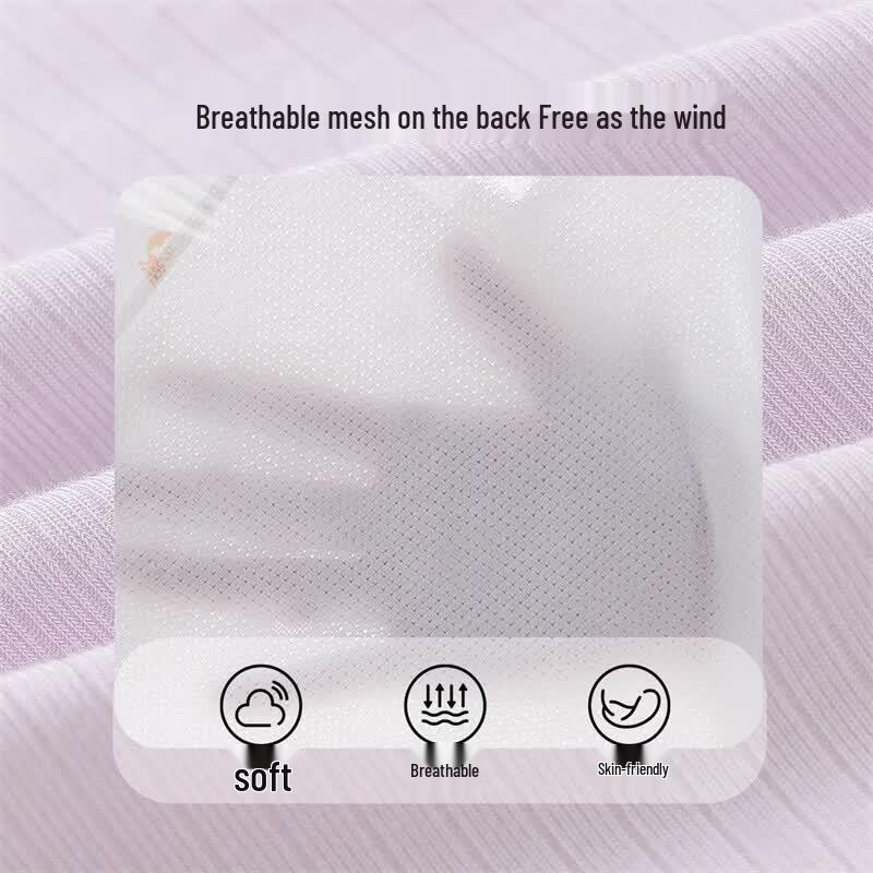 Baby Lightweight Breathable Front-Snap Romper (2-Piece Set)