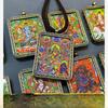 Five Road Wealth God Thangka Pendant Amulet Nelace Yellow Wealth Bla Wealth Gau Box Zodiac Protector Buddha Seal