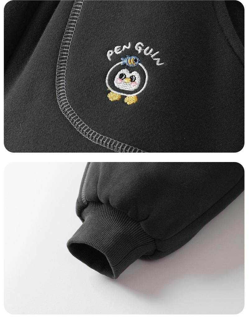 Kaka Panda Kids' Winter Sports Pants - Thick, Warm Cotton for Boys & Girls