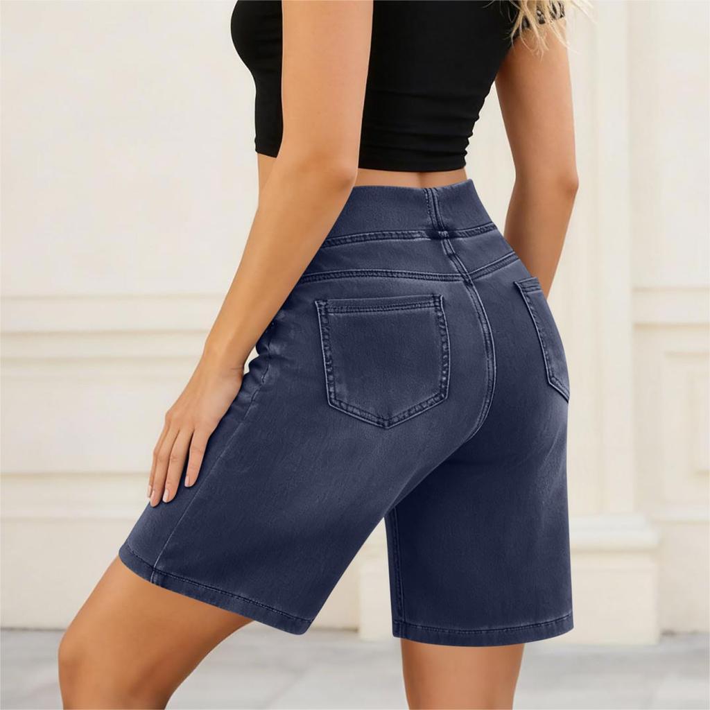 Ladies' Casual  Versatile Fashionable Denim Shorts
