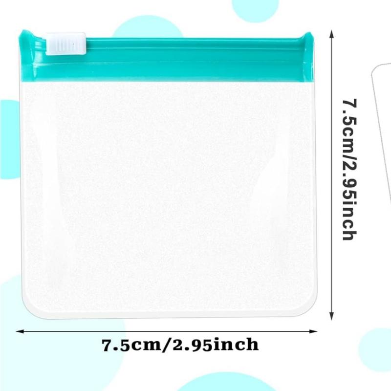 7/21 Peças Sacos Porta-Pílulas Reutilizáveis com Zíper Organizador de Medicamentos Autovedantes Translúcidos Sacos para Medicamentos Sacos de Viagem