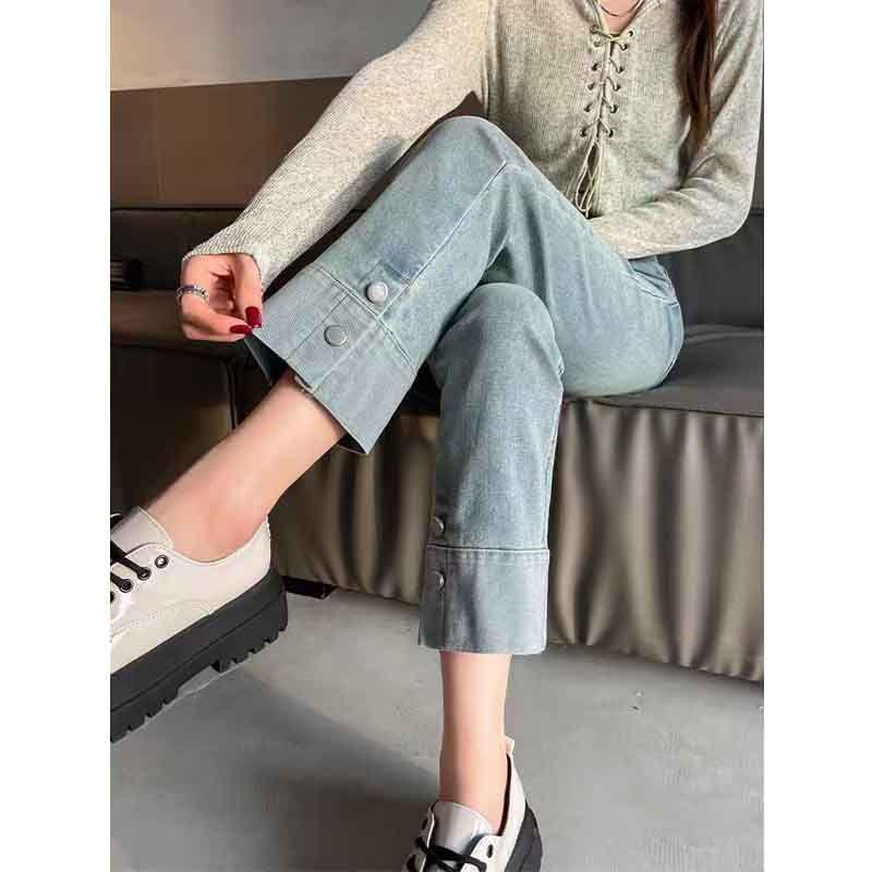 Women's High-Waist Straight Leg Jeans - Spring/Autumn 2026: Visually Taller, Slimming, Petite Cropped Cigarette Style