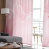 Pink Marble Texture Tulle Curtain For Living Room Bedroom Kitchen Decoration Window Voiles Tulle Curtain