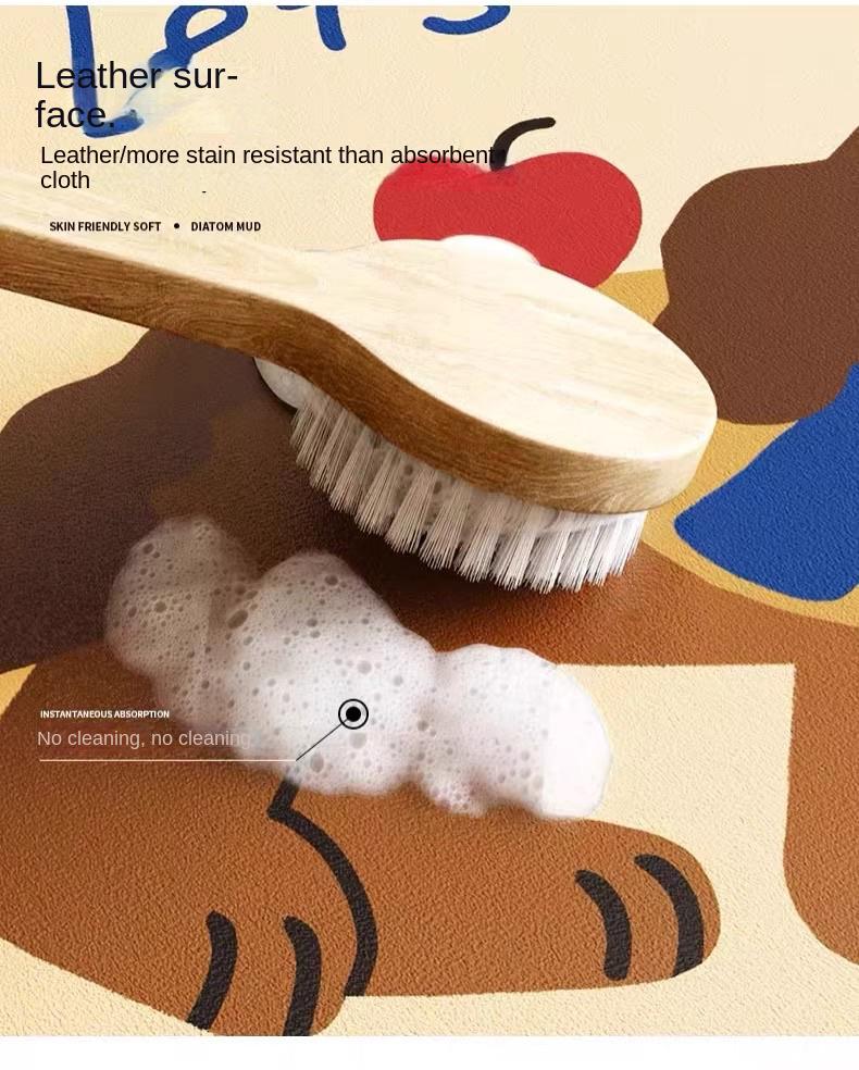 Kitchen Floor Mat, Anti-Slip, Oil-Proof, Water-Absorbent And Dirt-Resistant Diatomite Carpet, Home Decoration