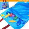 Montessori Fishing Toy for Toddlers Soft Fabric Play Mat with Fish & Stacking Buckets Early Learning Educational Game for Babies 1-3 Years Old