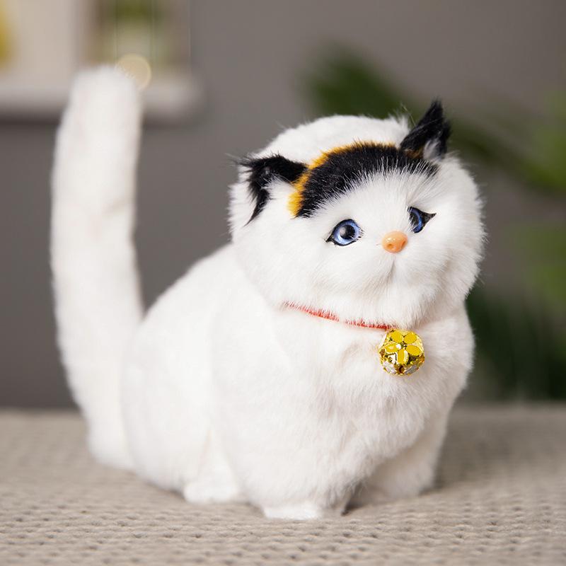 Adorable Cat Figurine with Bell - Perfect Birthday Gift for Girlfriends, Kids, and Cat Lovers