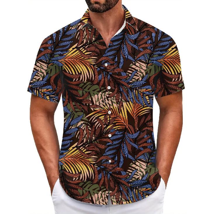 2026 Summer Hawaiian Floral Shirt for Men, Beach Short-Sleeve Floral Shirt for Men and Women