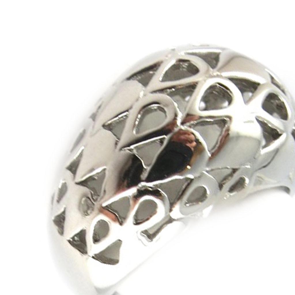 Steel Ring 'Choreography' Silver - 17x6 Mm