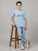 Monte Carlo Boy Oversized Sky Tshirt