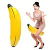 8pcs Banana Props Yellow Inflatable Banana Festival Party Decoration Toss Beach Toy Inflatable Decoration 60x16cm
