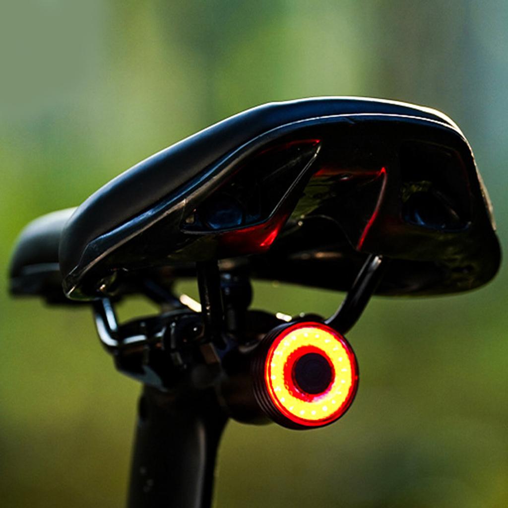 Smarted Brake Sensing Rear Light Rechargeable Waterproofed Bicycles Rear Light for Road and Mountain Bikes