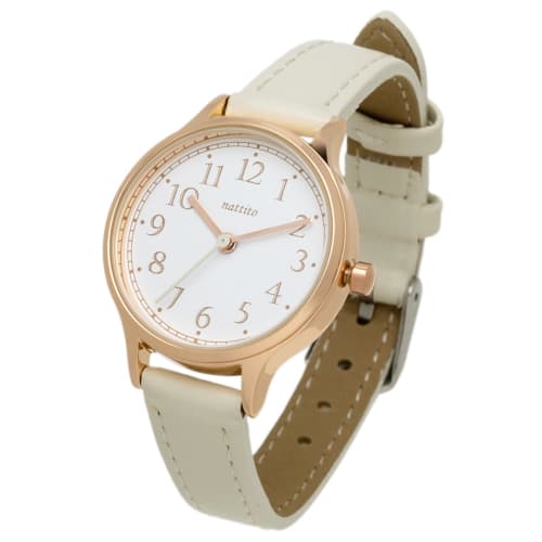Fieldwork Women's Analog Watch with Leather Strap, White, Rita JN028-1