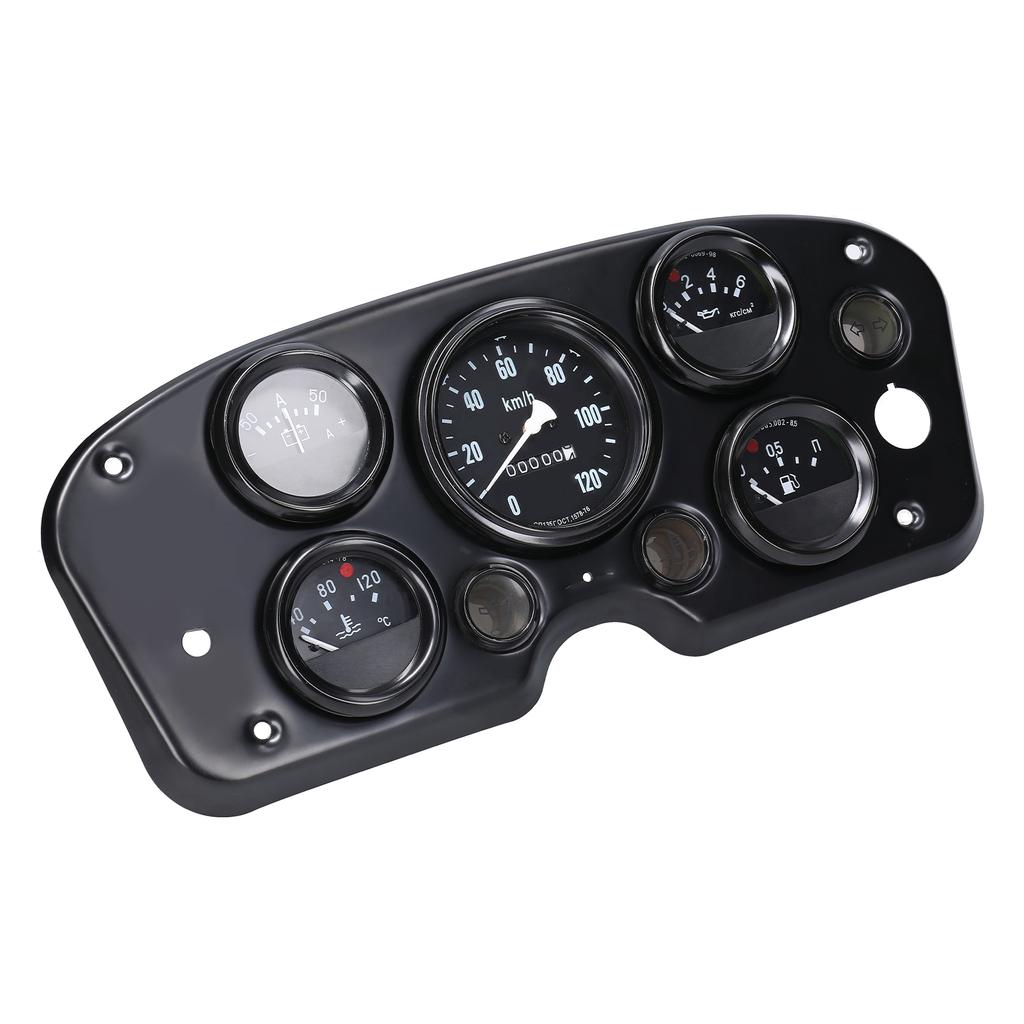 5 in 1 MultiFunctional Car Speedometer Fuel Gauge Oil Pressure Gauge Water Temperature Gauge