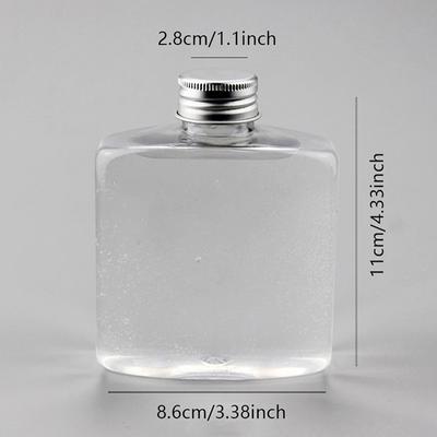 250 ml leere Plastikflaschen für Saft, Verschlüsse, auslaufsichere, wiederverwendbare Wasserflasche