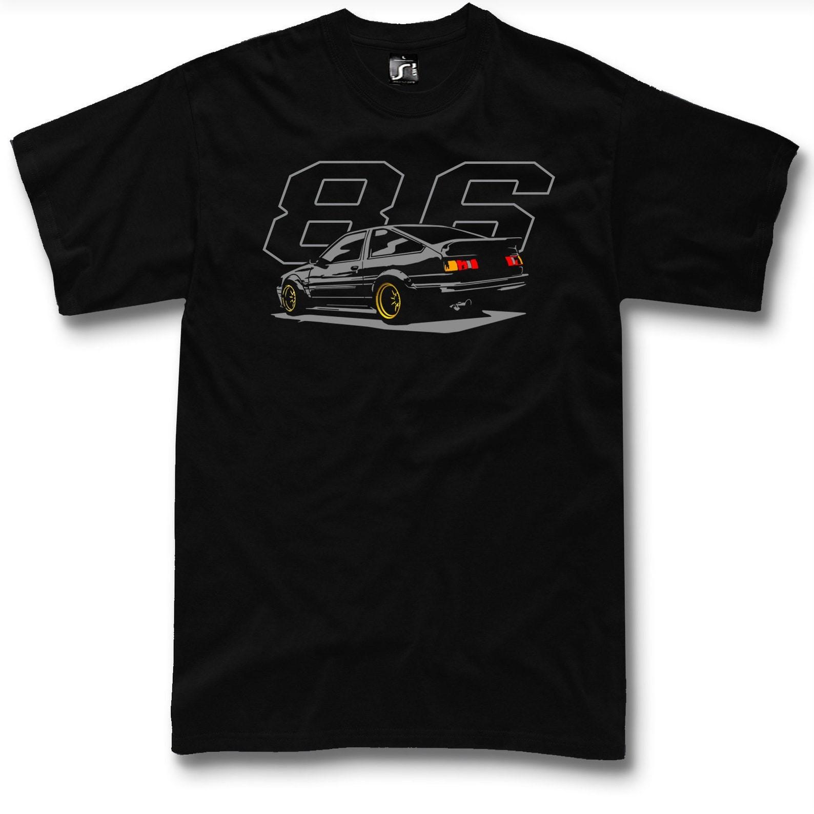 Toyotaa AE86 JDM T-Shirt Initial D Japanese Drift Car Tee S