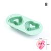 2 Cavity Heart Round Lace Grooved Baking Mousse Cake Pudding Dessert Chocolate French Pastry Silicone Molds