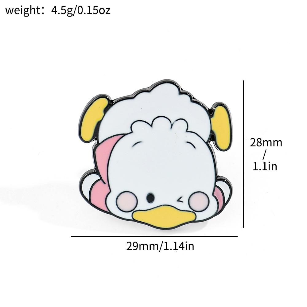 Мультяшный смешной брошь кот kt милый индивидуальность Sanrio металлическая значок темный ветер медведь сплав сумка аксессуары