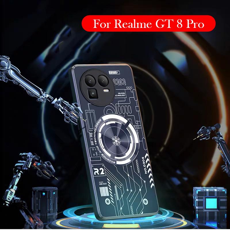 Funda Magnética Para Realme GT 8 Pro Funda Trasera con Disipación de Calor para Realme GT 8 PRO