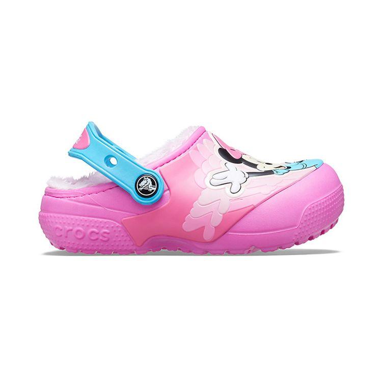 Crocs Fun Lab Minnie Warm Cotton Sandals Kids Sandals Pink 206554-6QQ