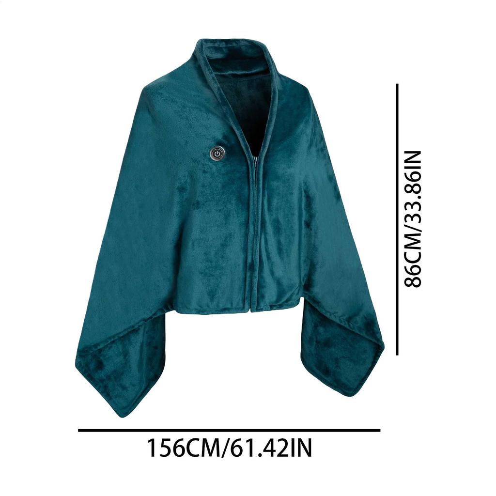 Heated Shawl USB Rechargeable Wearable Electric Shawl Rechargeable Heated Blanket For Room Offices School Travel Camp Picnic