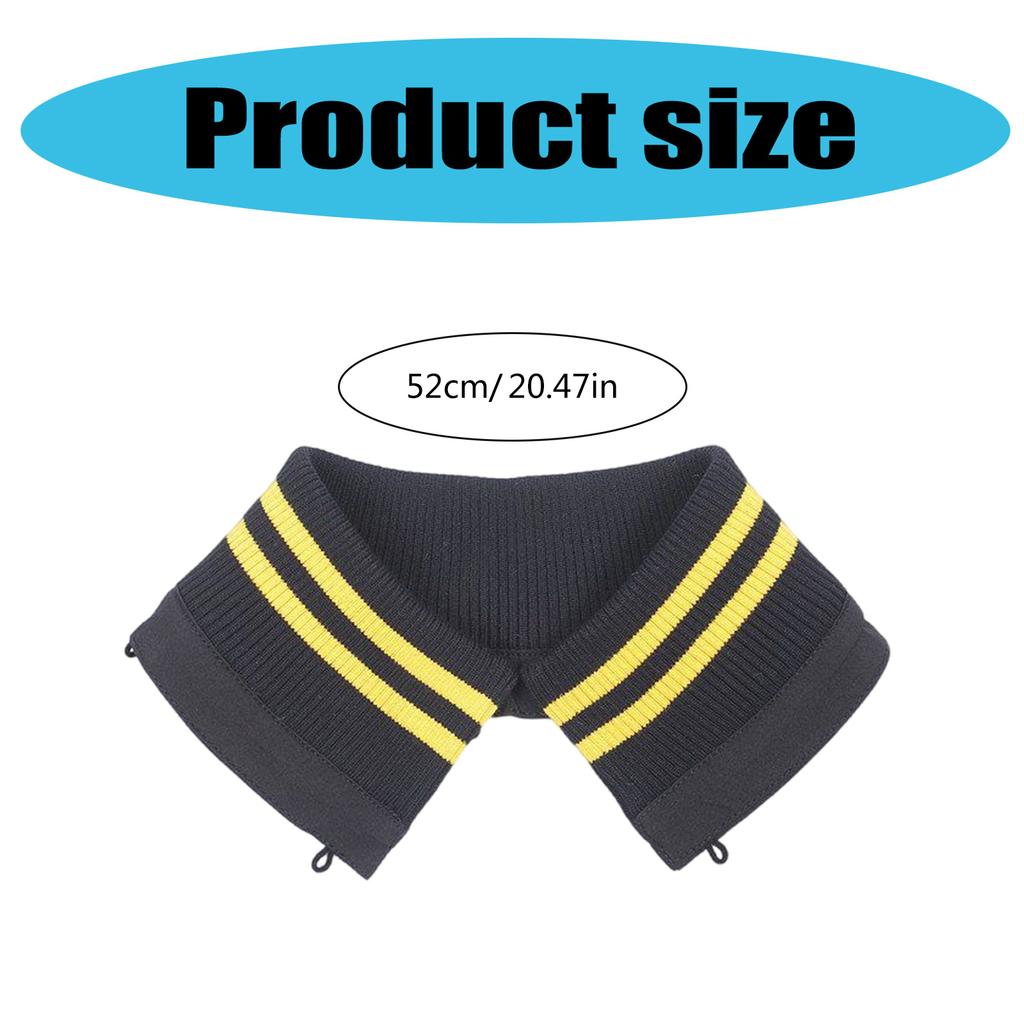 Stylish Striped Collar Removable Collar Protectors For Down Jackets Great For Everyday Use Winter Coat Collar Guards