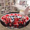 1pc B-Bayern Munich  Carpet, Round Rug, Comfortable, Suitable for Entryways, Living Rooms, Office, And Bedrooms, Christmas Decoration