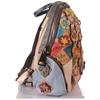 Damen Leder Patchwork Rucksack – Blumen-Design