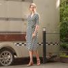 Lipbbam Creora Derosi Cara 3 4 Sleeve Long Wrap Dress Ldm11dp01