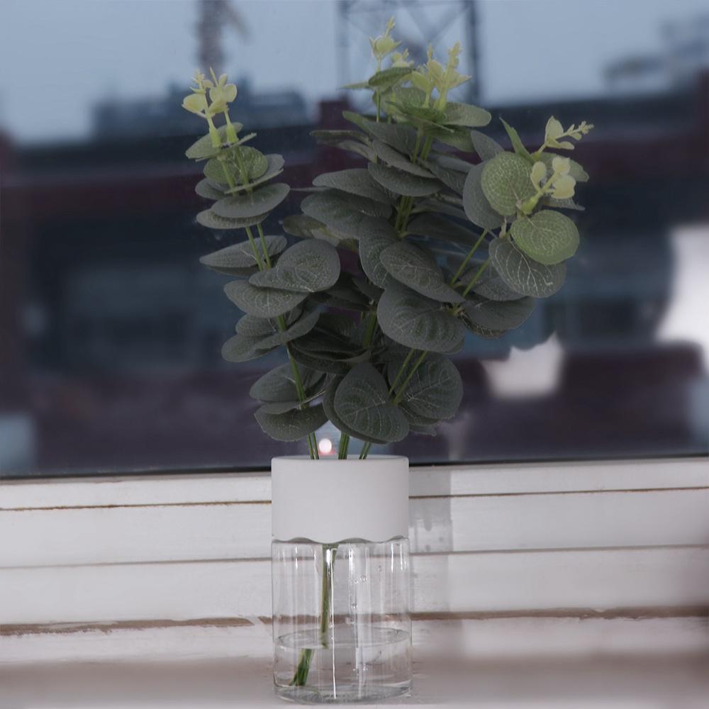 White Hydroponic Plant Pots Plastic Water Planting Vase Hydroponic Flower Pot  Garden