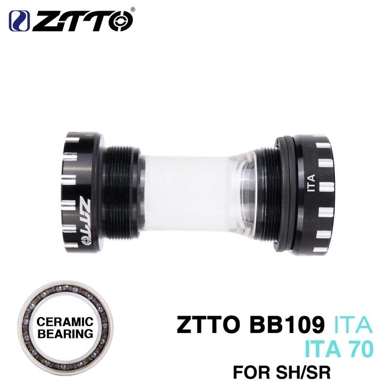 ZTTO 36*24TPI ITALY THREAD Bottom Brackets BB109 ITA70 External Ceramic Bearing BB Tool For 22mm 24mm Crankset Chainset C BB109ITA Black