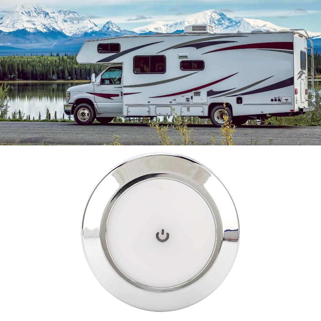 2.8 Inch RV Dome Light DC 12V LED Interior Ceiling Lights with On Off Touch Switch for RV Yachts