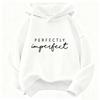 Perfekt unvollkommen Buchdruck Hoodie Y2k Kinder Sweatshirt Kapuzenpullover Lässige Hoodies für Jungen Mädchen Kleidung